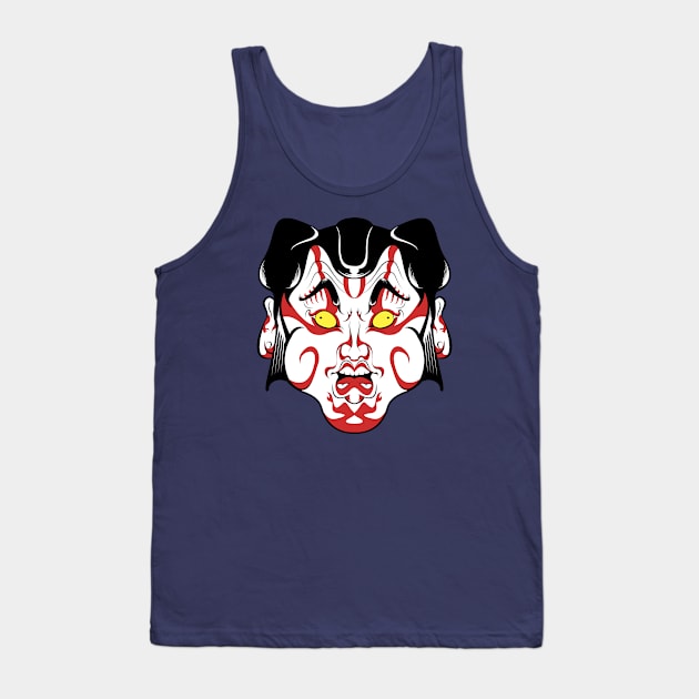 Kabuki Mask Tank Top by NetJan